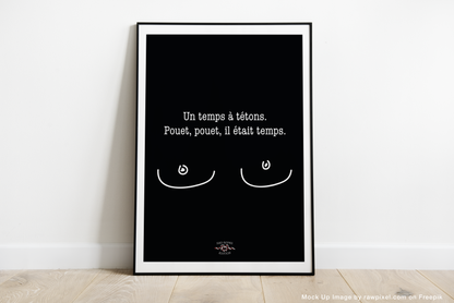 Poster "Un temps à tétons"